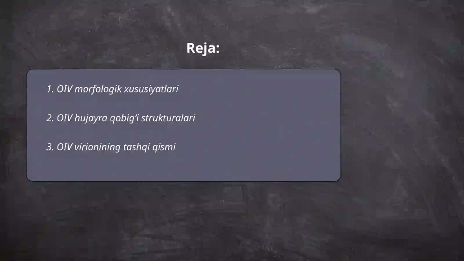 Odamlar immun tanqisligi virusining morfologiyasi va genetikasi 2