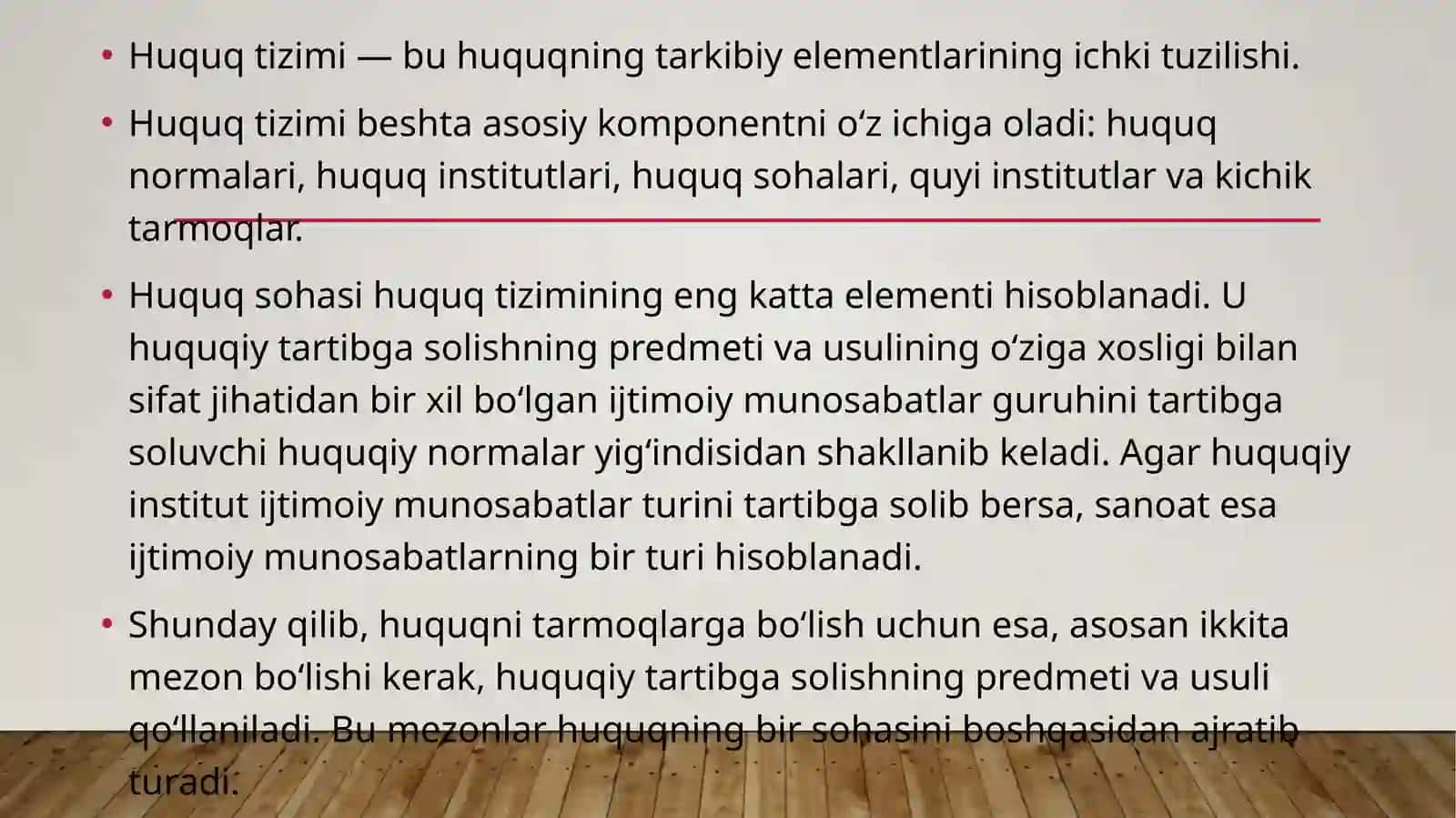 Huquq tizimi 2