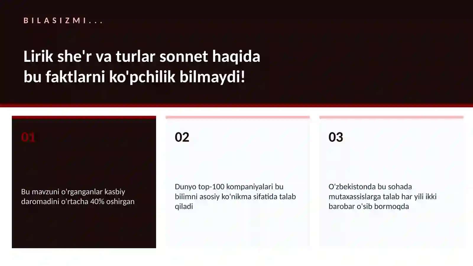 LIRIK SHE'R VA TURLAR SONNET 2