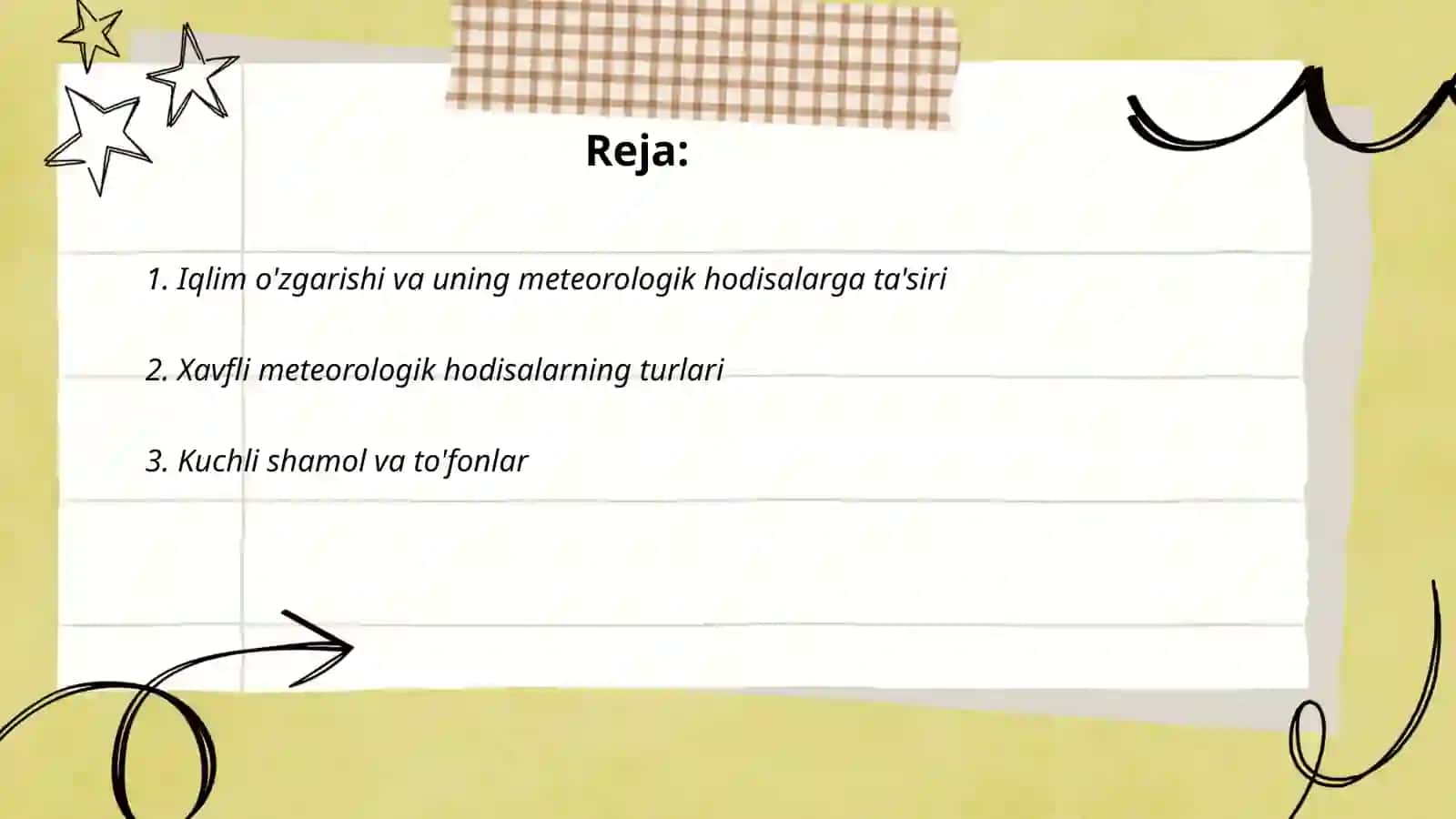 Iqlimdagi o'zgarishlar bilan bog'liq xavfli meteorologik hodisalar va ularni baholash 2