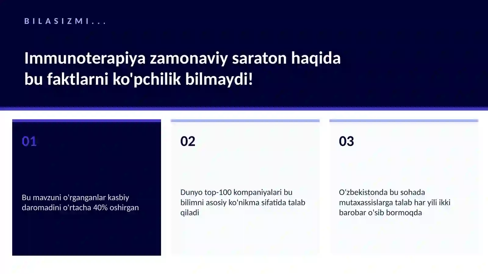 Immunoterapiya zamonaviy saraton 2
