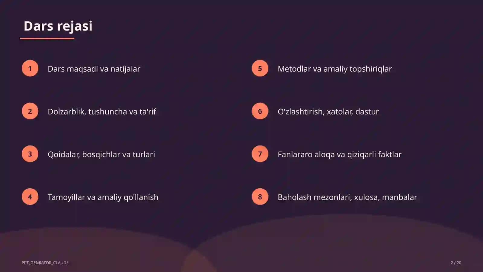 Mulk huquqi va intellektual mulk (11-sinf) 2