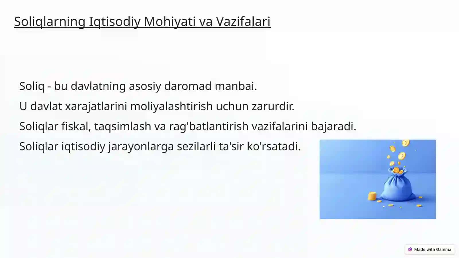 Davlat Budjeti Daromadlarida Soliqlarning Oʻrni 2