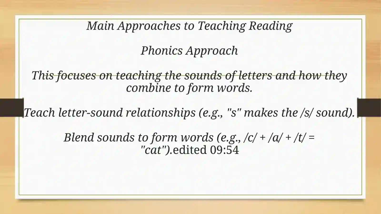 Main Approaches to Teaching Reading 2