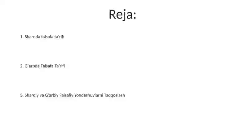Falsafaning mohiyatiga oid Sharq va Gʻarb mutafakkirlari tarifini tasniflash 2