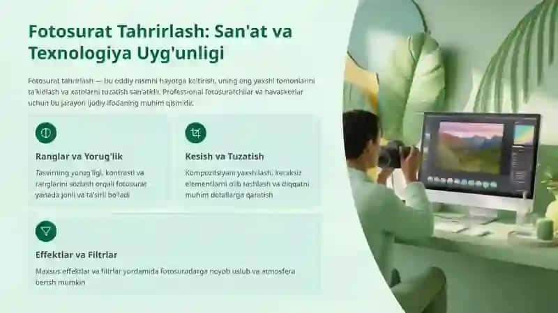 Fotosurat va Video Tahrirlash Dunyosi 2