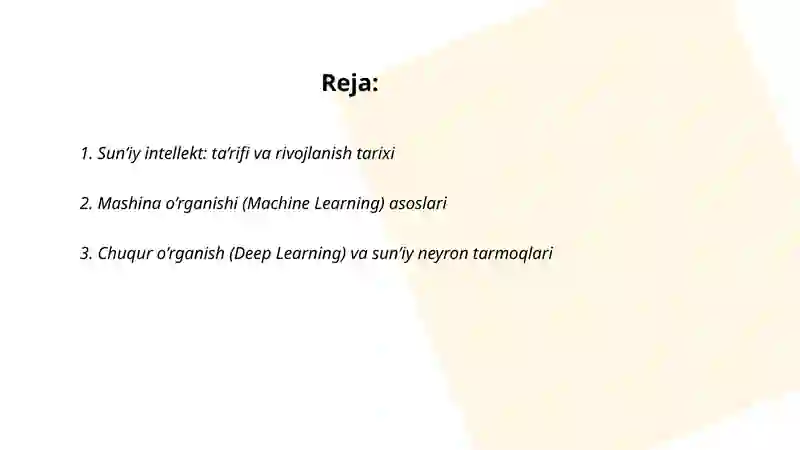 Sun’iy intellekt 2