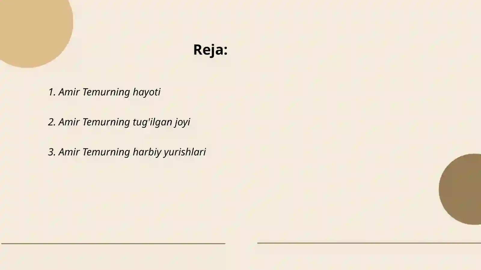 Amir Temurning hayoti 2