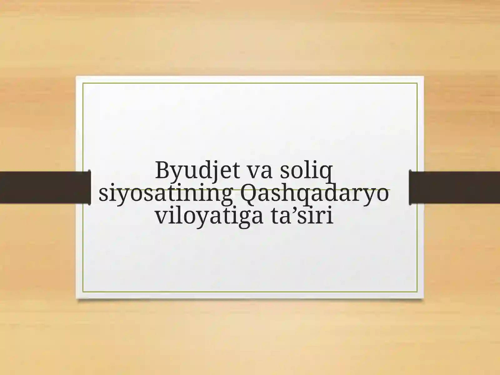 Byudjet siyosati 2