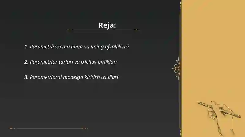 Parametrli sxemalar qurish 2