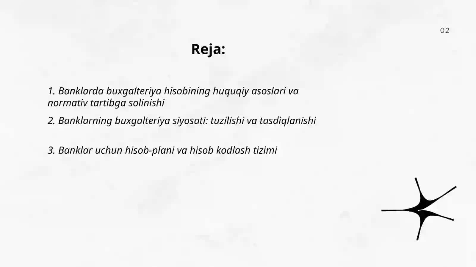 Banklatda Buxgalteriya Hisobini Tashkil Qilish Asoslari 2