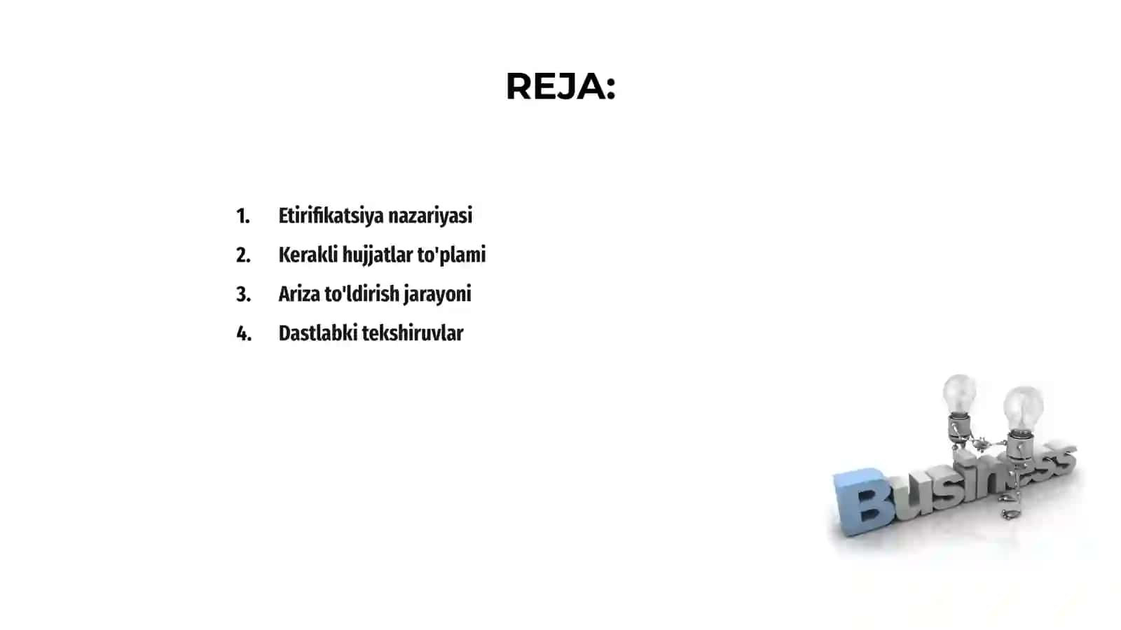 Etirifikatsiya jarayonlari 2