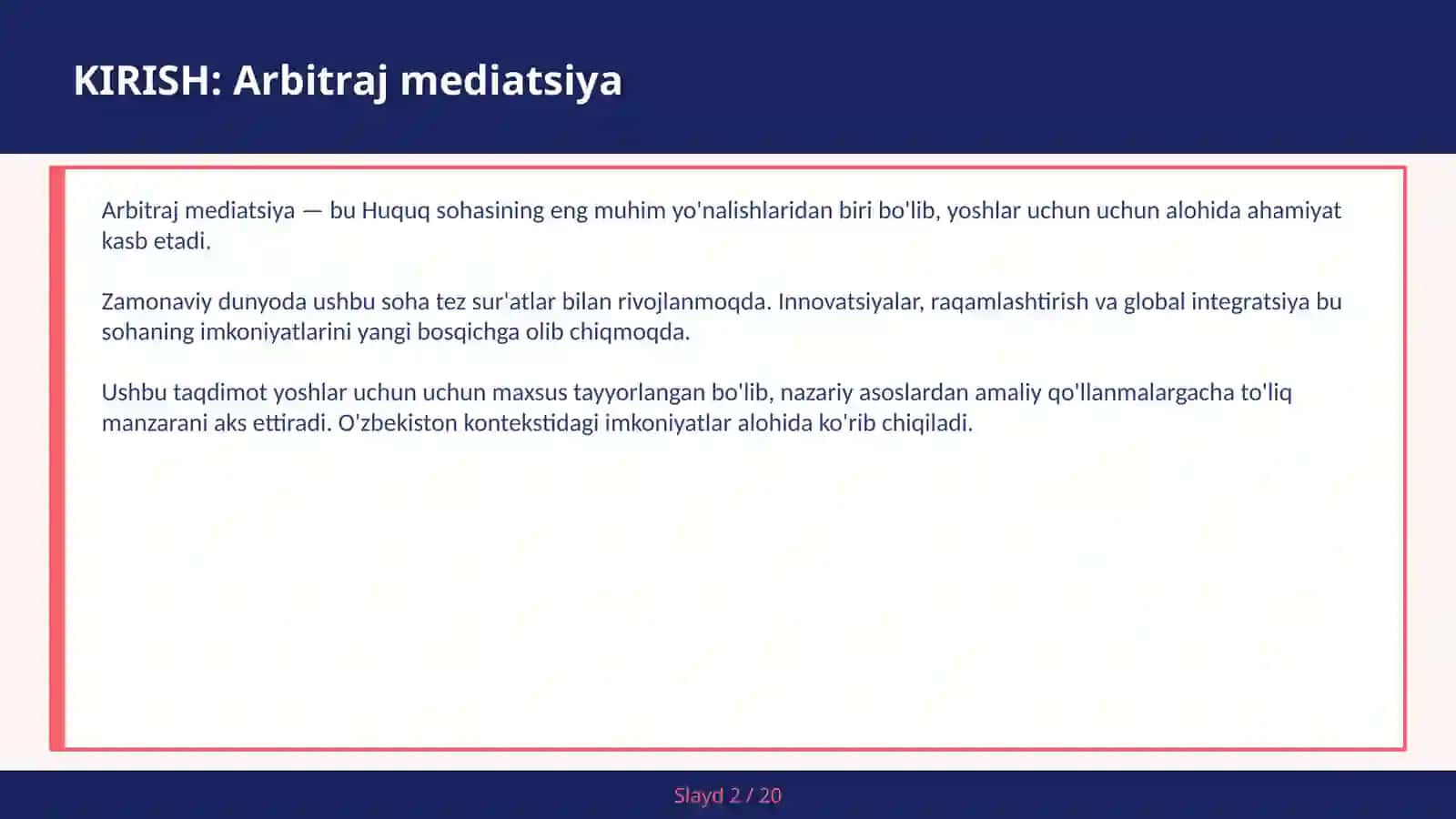 Arbitraj Mediatsiya 2