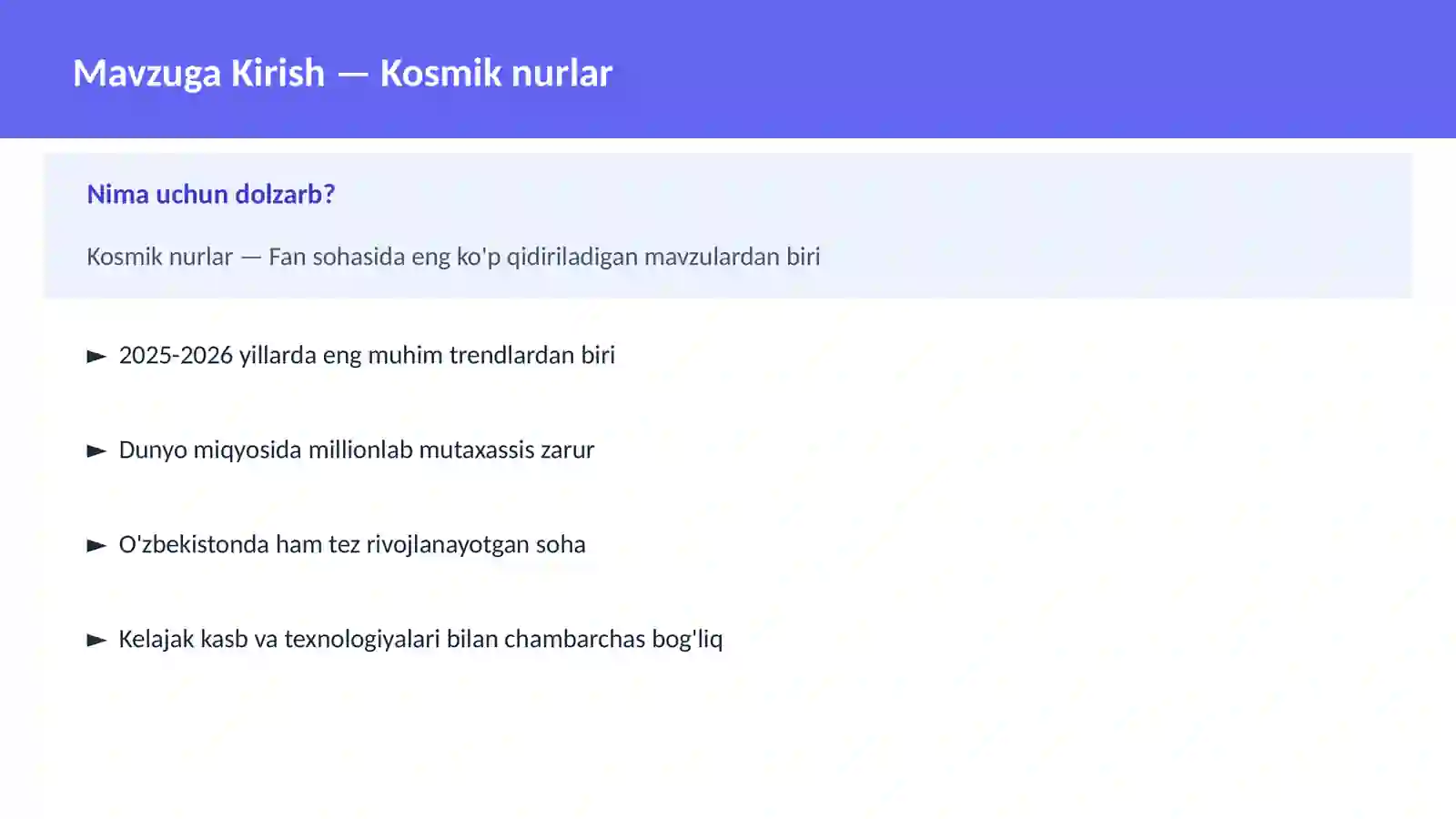KOSMOSNI TADQIQ 2