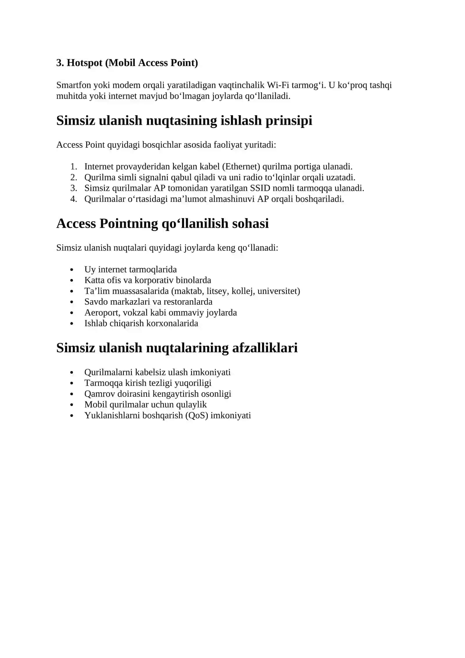 Simsiz ulanish nuqtasi 2