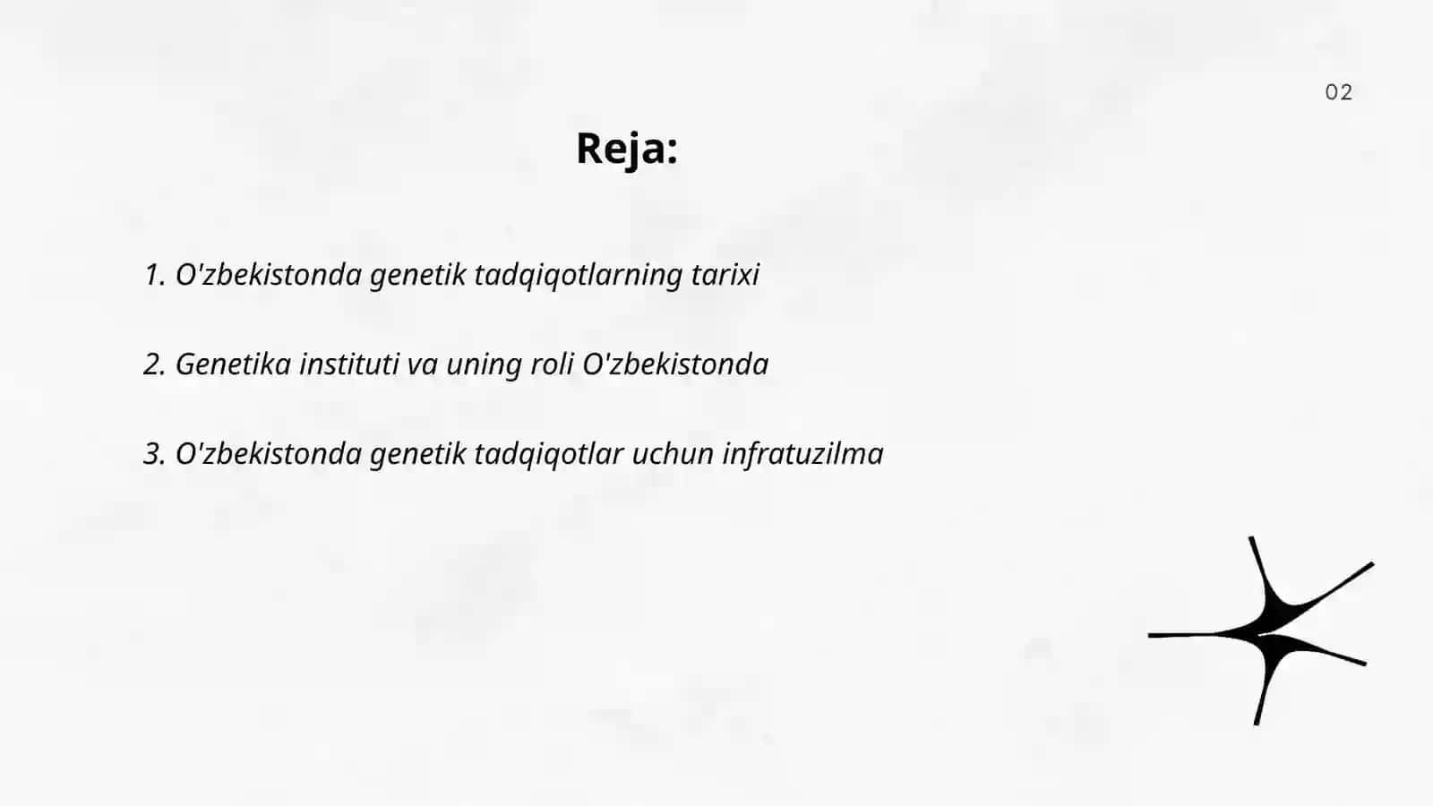 O'zbekistonda genetik tadqiqotning yo'lga qo'yilishi va zamonaviy genetikaning rivojlanishi 2