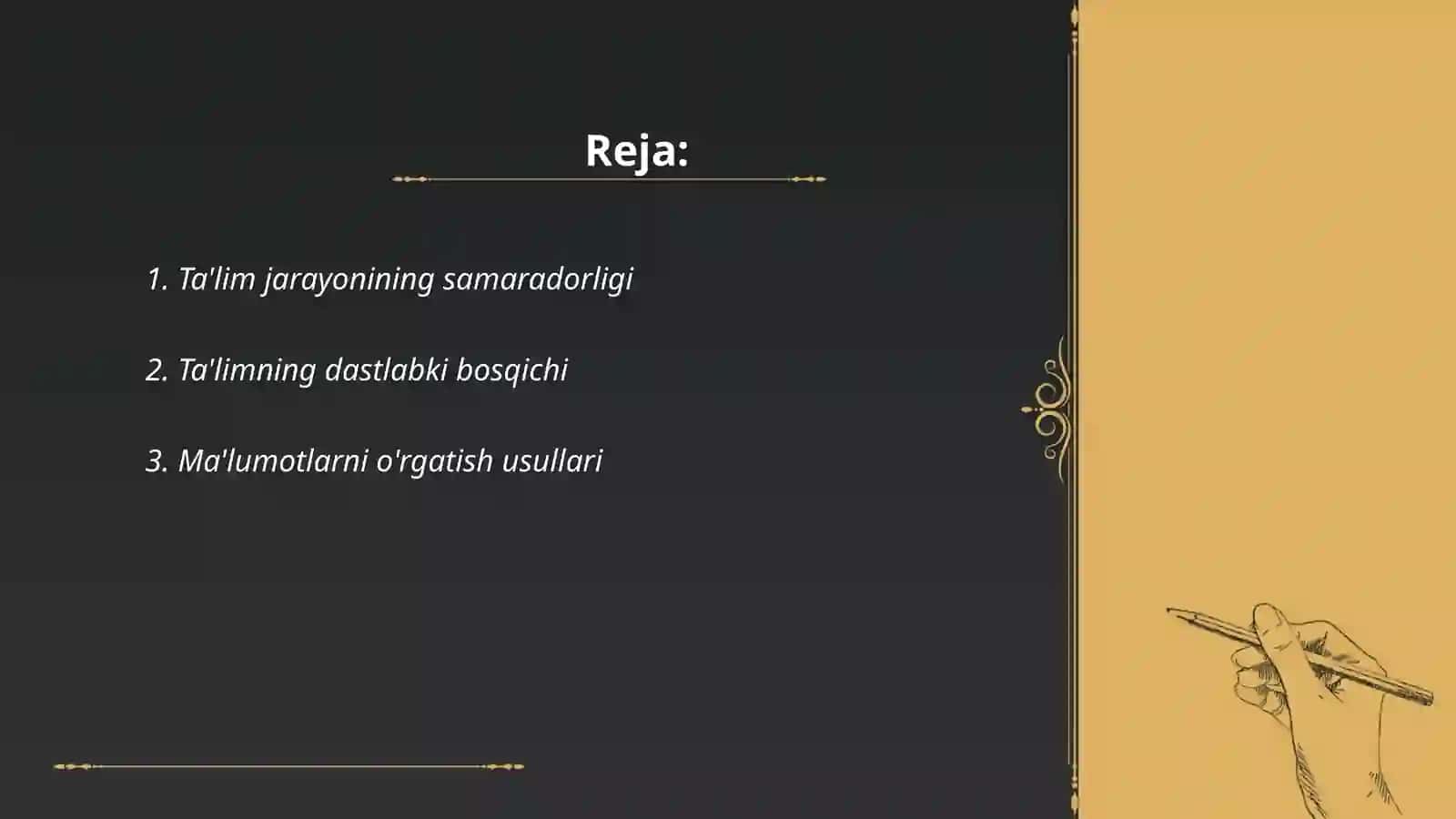 Ta'limning uch bosqichli modeli 2