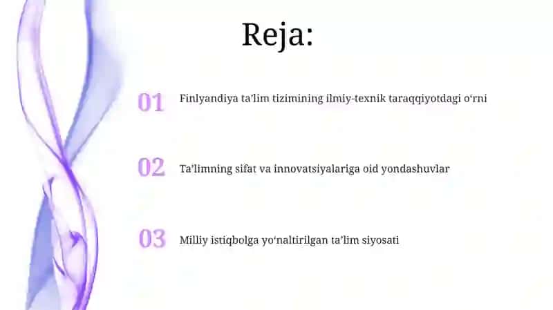 Finlandiya ta’lim tizimining fan va texnika rivojlanishi 2