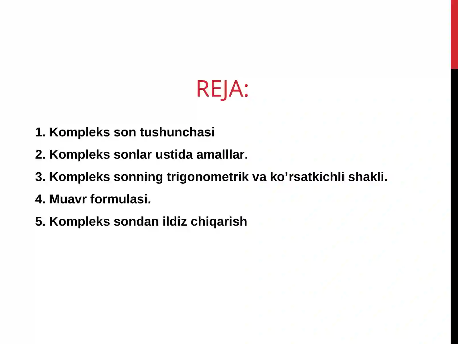 KOMPLEKS SONLAR 2