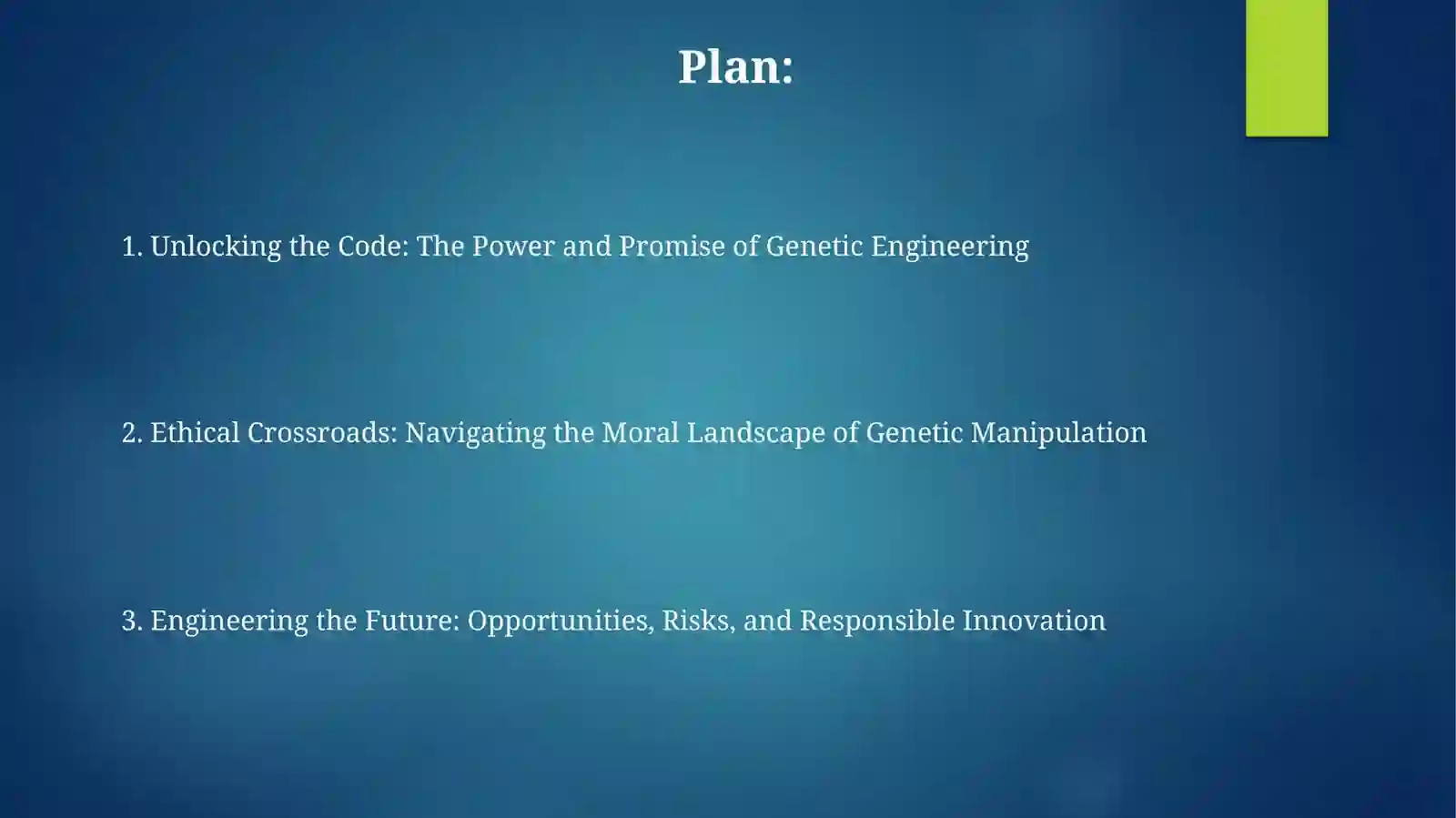 Genetic Engineering and Ethics 2