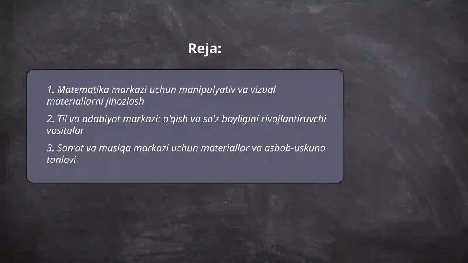 Matematika markazi uchun manipulyativ va vizual materiallarni jihozlash 2