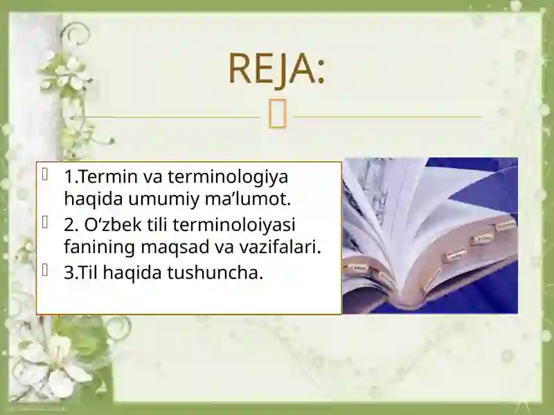 TIL VA TERMINOLOGIYA 2