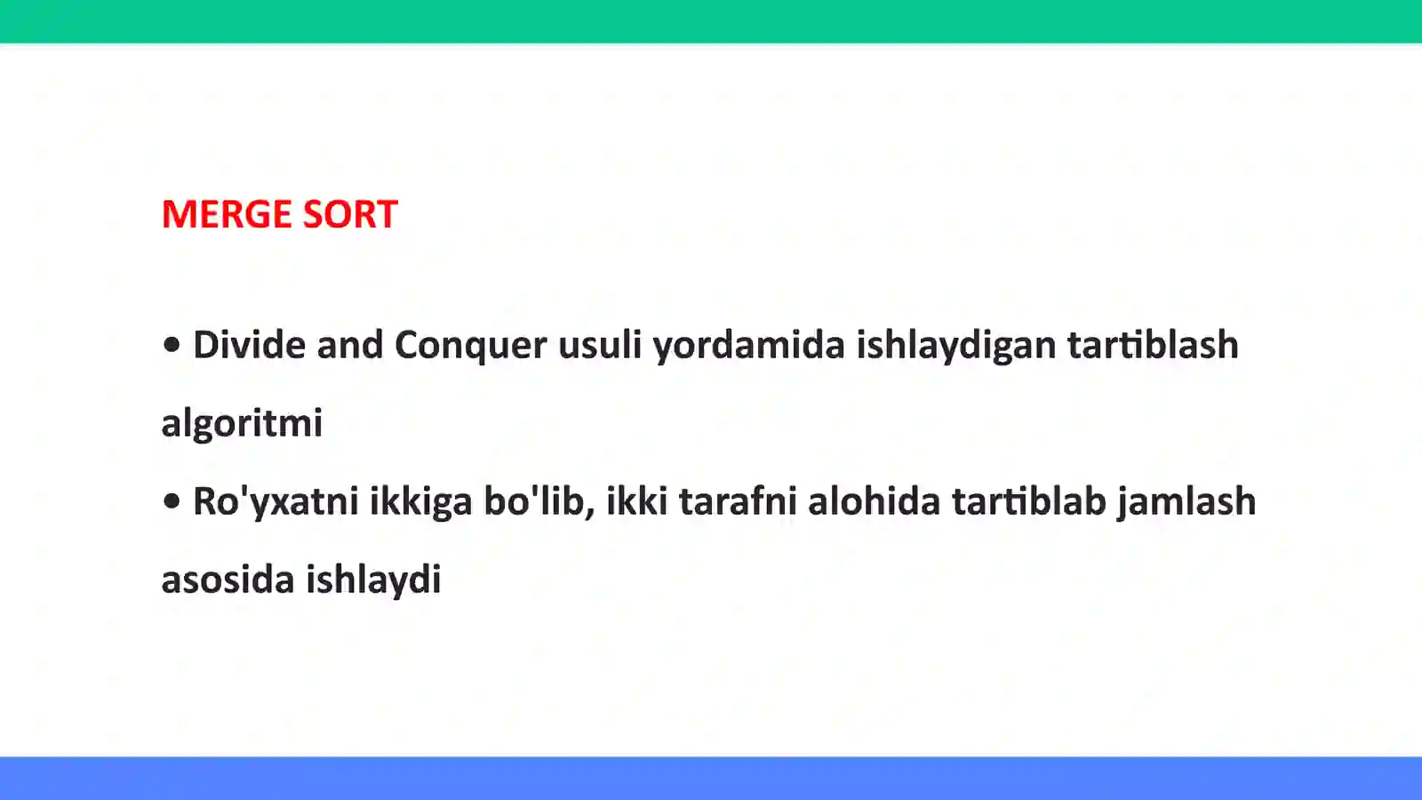 Merge Sort 2