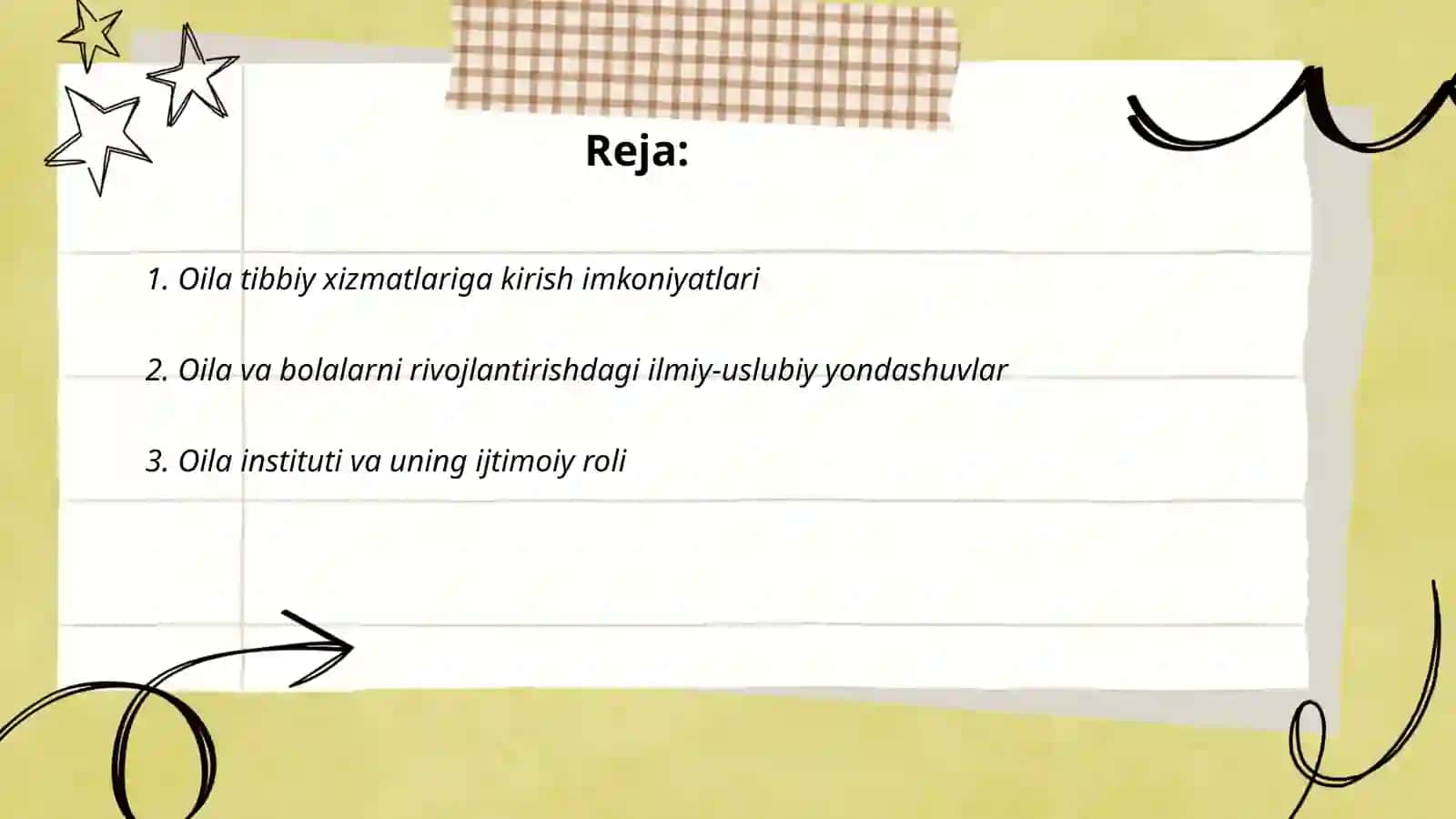 Oila ilmiy amaliy markazini oʻrganish va tadqiq qilish 2