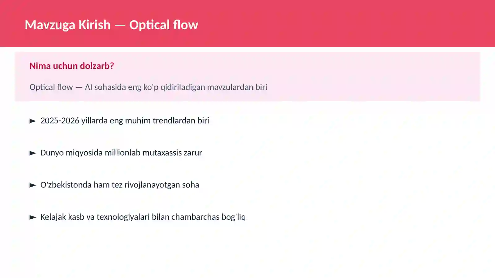 Optical flow 2