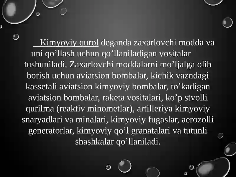 Kimyoviy Qurol 2