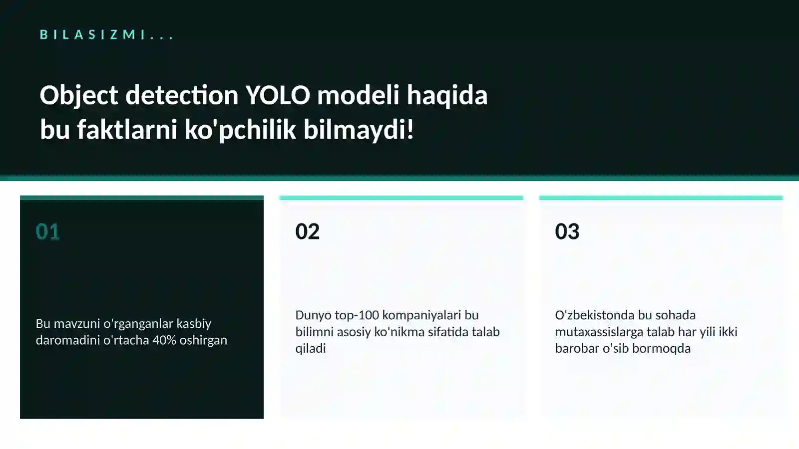 Object detection YOLO modeli 2