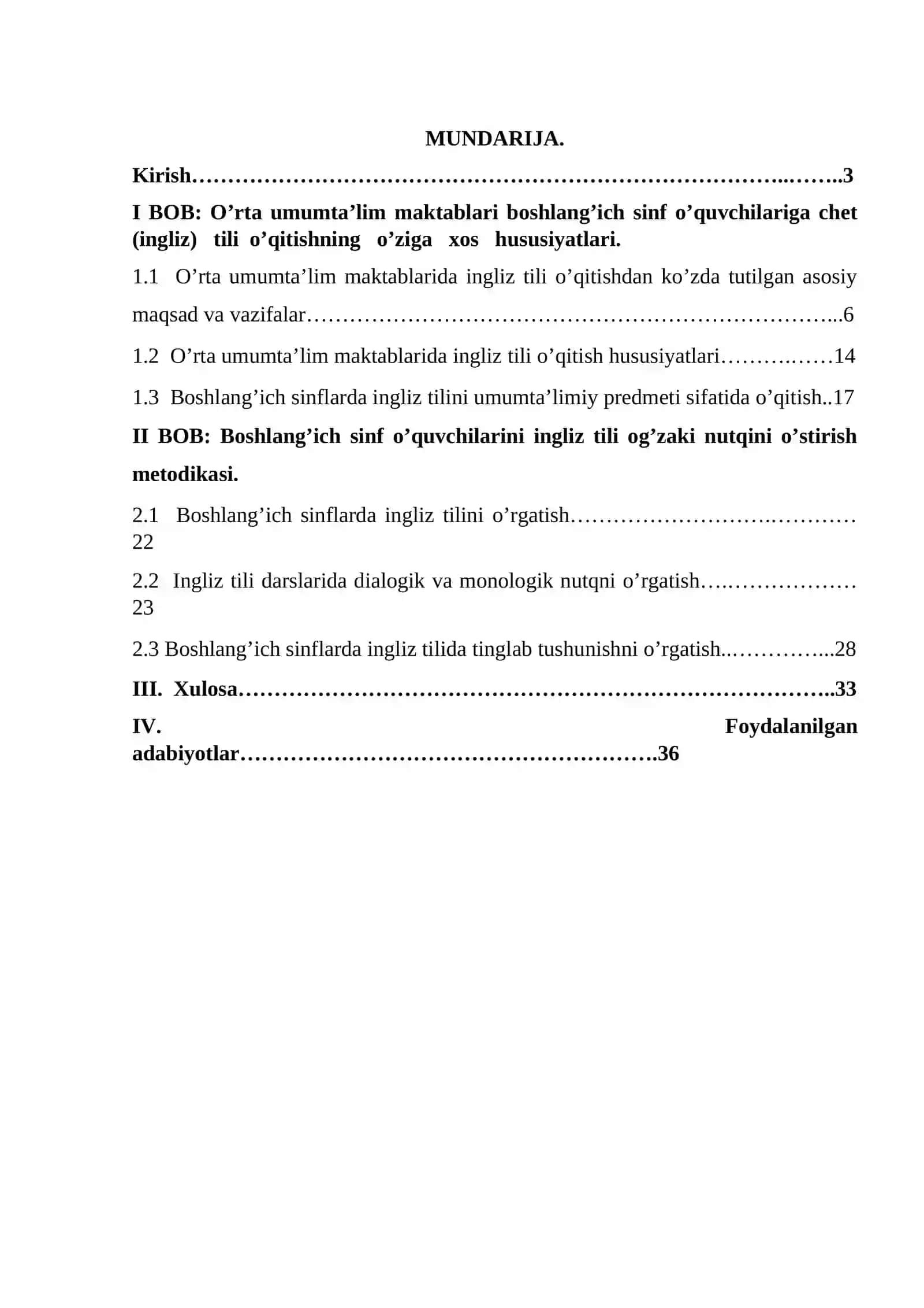 Ingliz Tilida Hikoyalarni O'rgatish Ishlanma Loyihasi 2