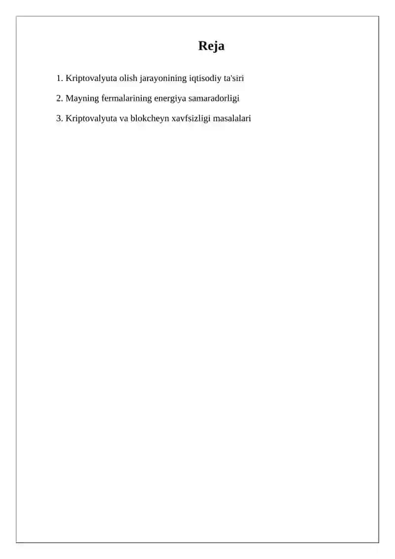 KRIPTOVALYUTA TEXNALOGIYASI,OLISH JARAYONI VA MAYNING FERMALAR 2