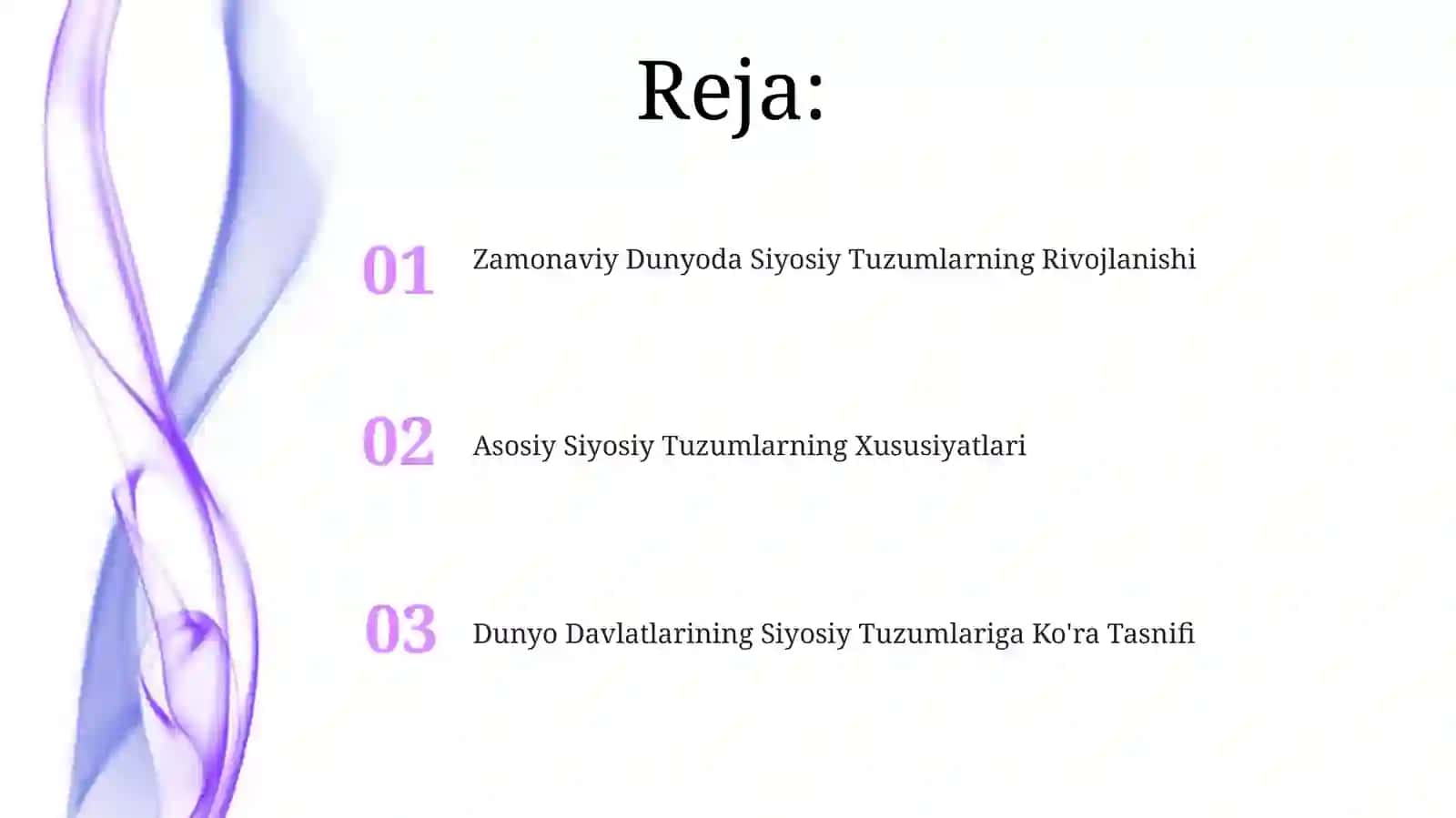 Zamonaviy Dunyoda Siyosiy Tuzumlarning Rivojlanishi 2