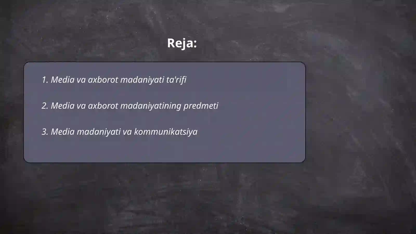 Media va axborot madaniyati fanining predmeti maqsadi va vazifalari 2