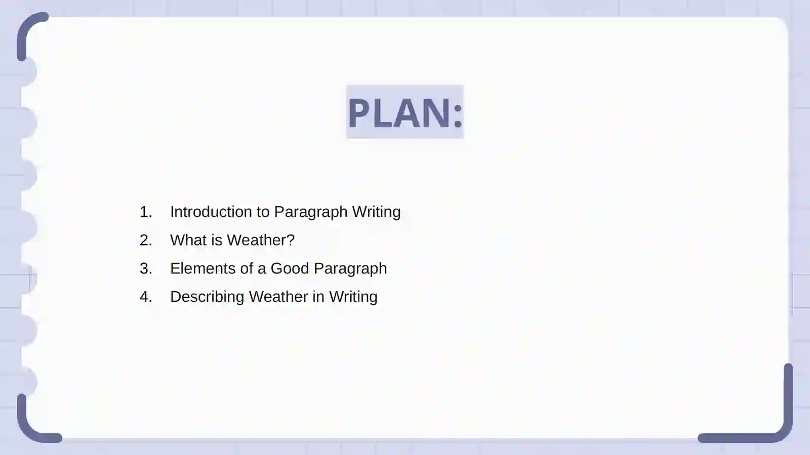 Paragraph writing. Weather 2