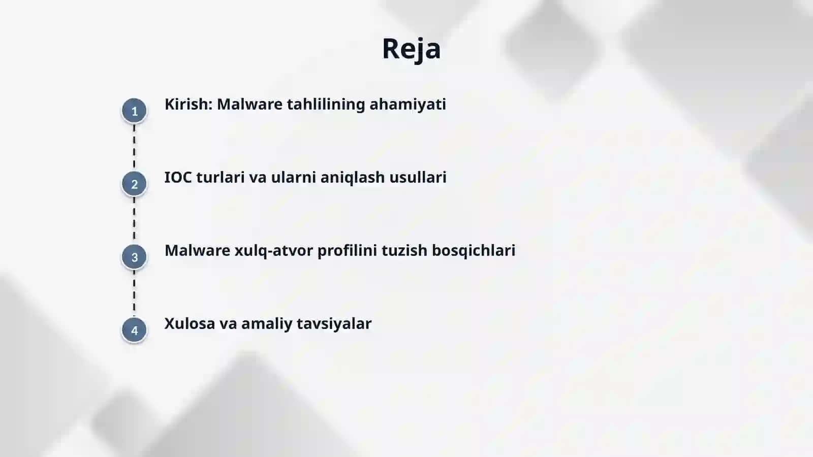12.  Malware reverse engineering: IOC ajratish va behavior profilini tuzish 2