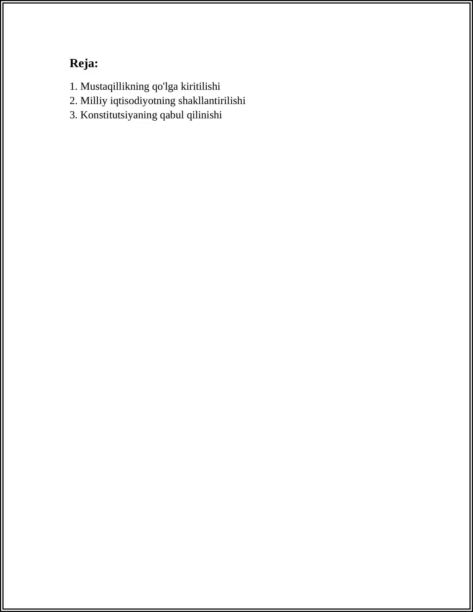 O'ZBEKISTONNING ENG YANGI TARIXI 2