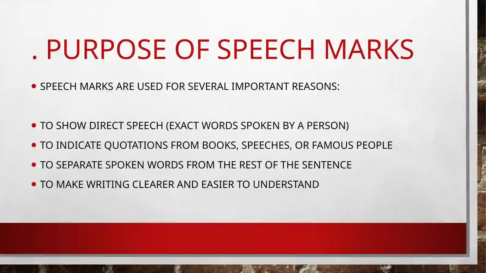 Speech marks 2