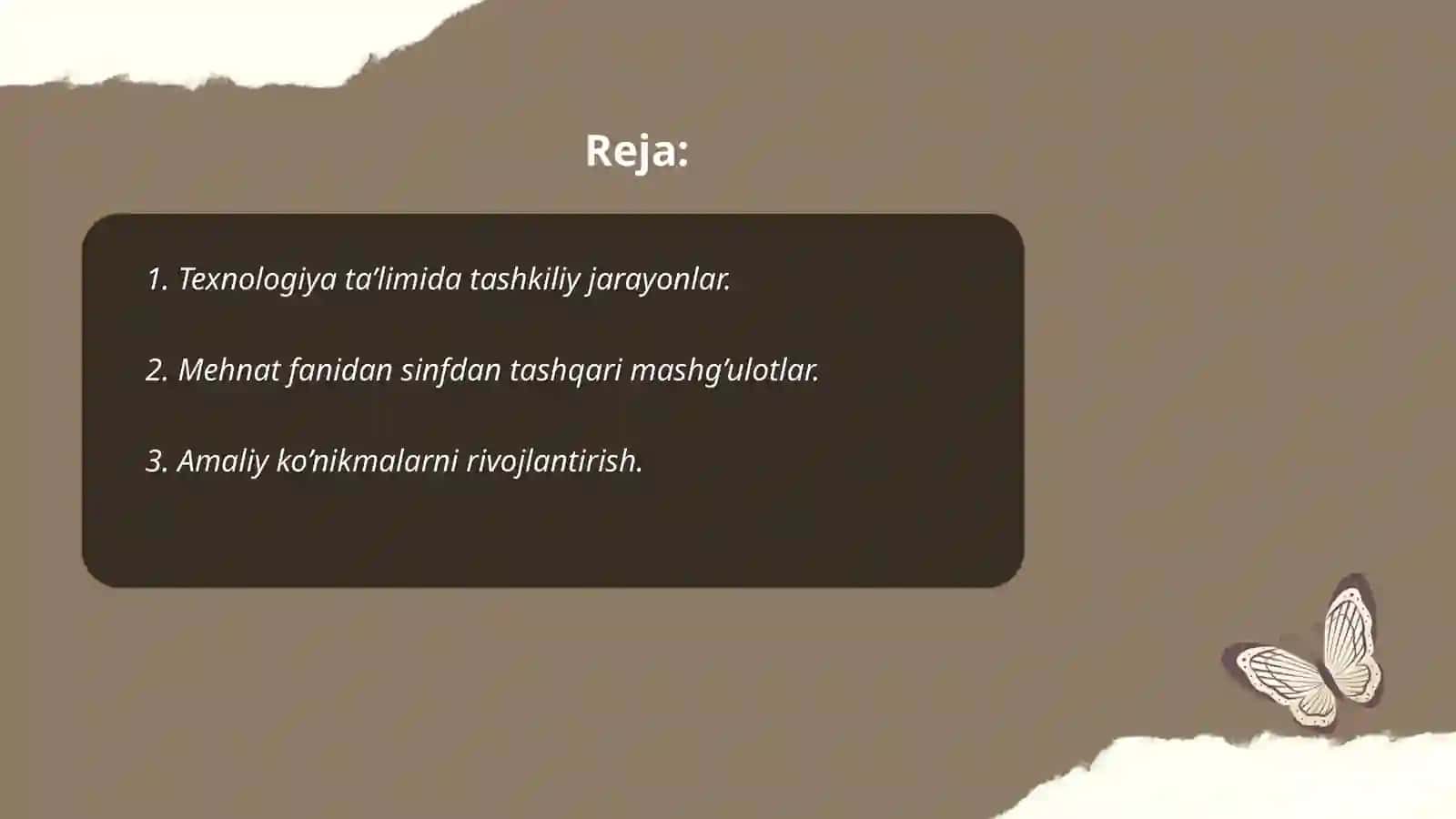 Texnologiya ta'limida (mehnat) sinfdan tashqari mashg’ulotlarni tashkil qilish maqsad va vazifalari 2