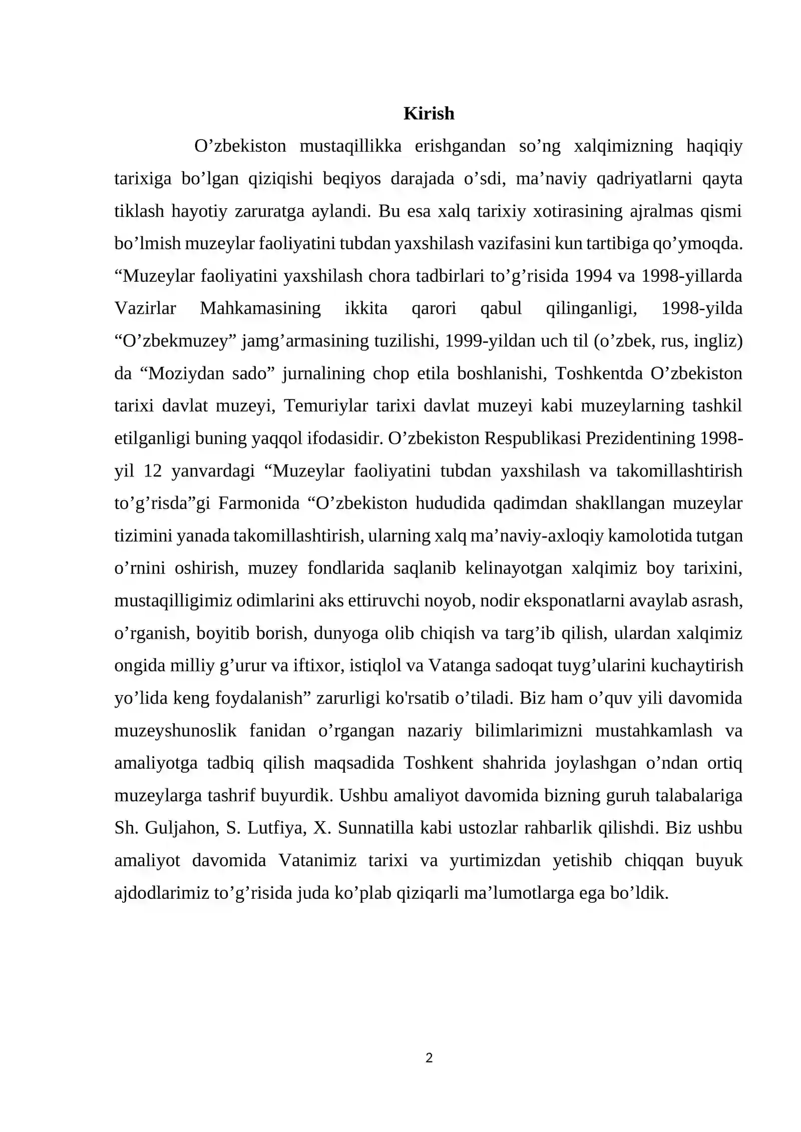O’zbekiston muzeylari 2