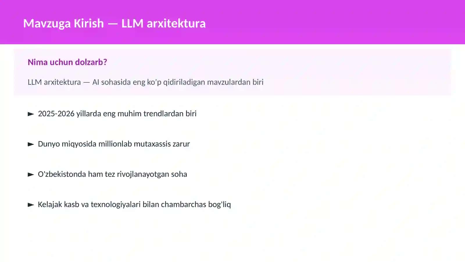LLM arxitektura 2