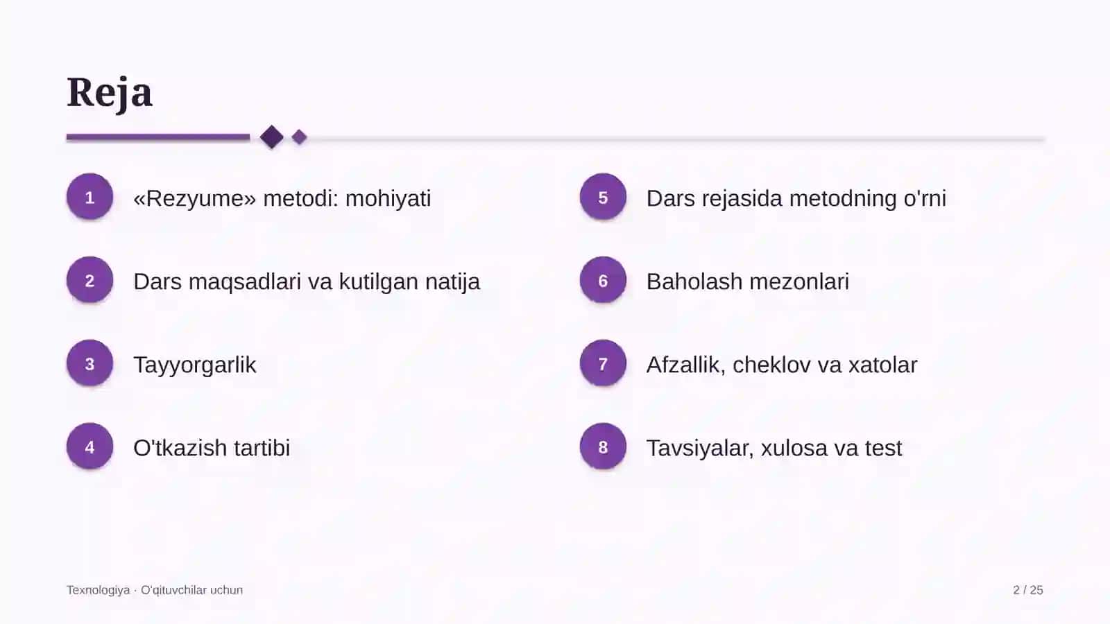 texnologiya darslarida rezyume metodidan foydalanish 9350 2