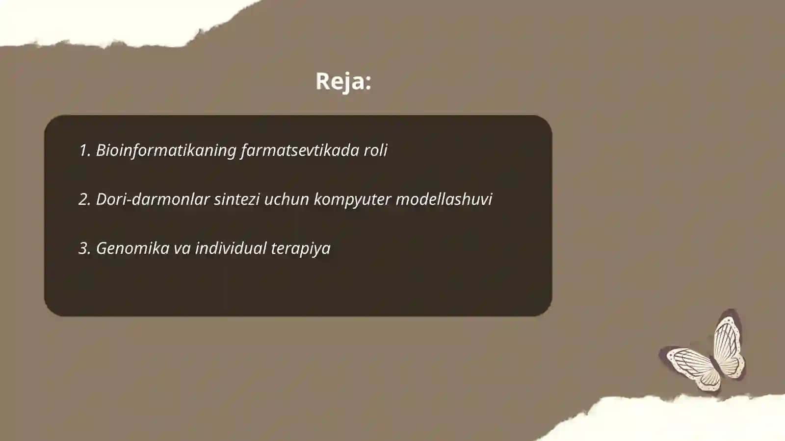 Farmatsevtikada bioinformatika 2