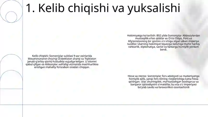 Somoniylar Davlati 2