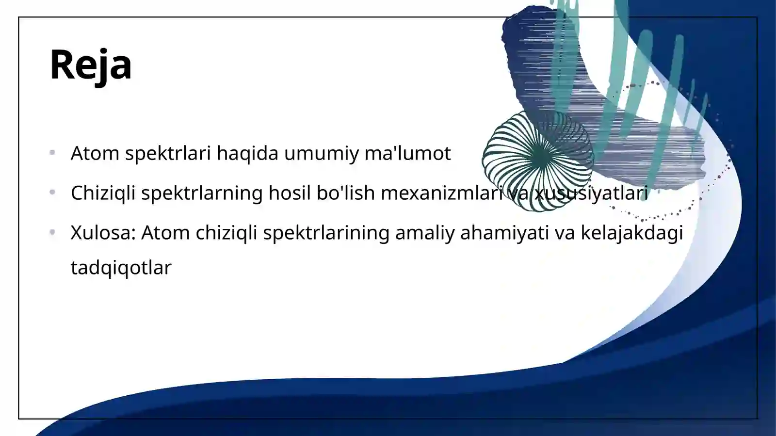 Atomning chiziqli spektrlari 2