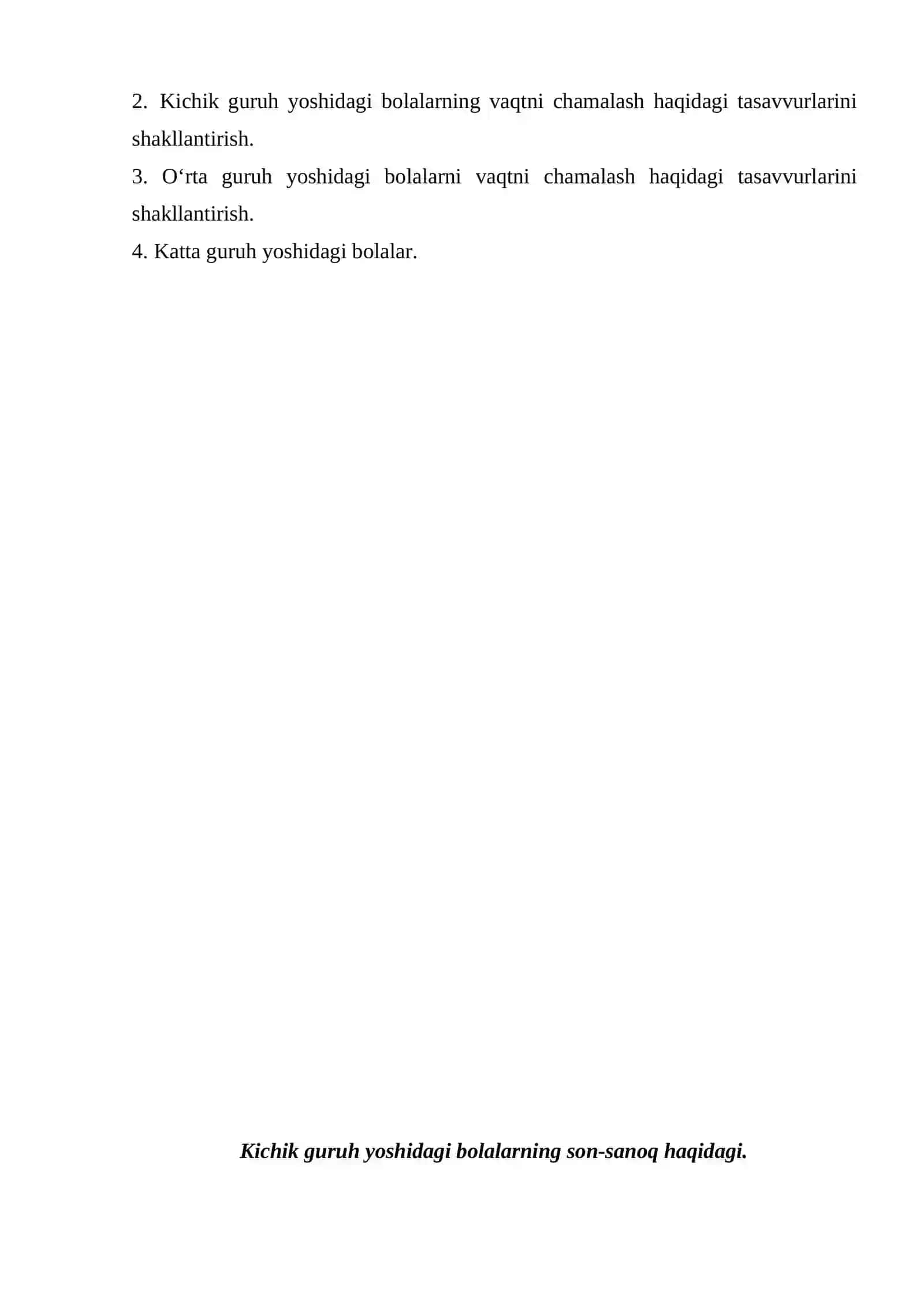 Elementara matematik tasavvurlarni shakllantirish metodikasi 2