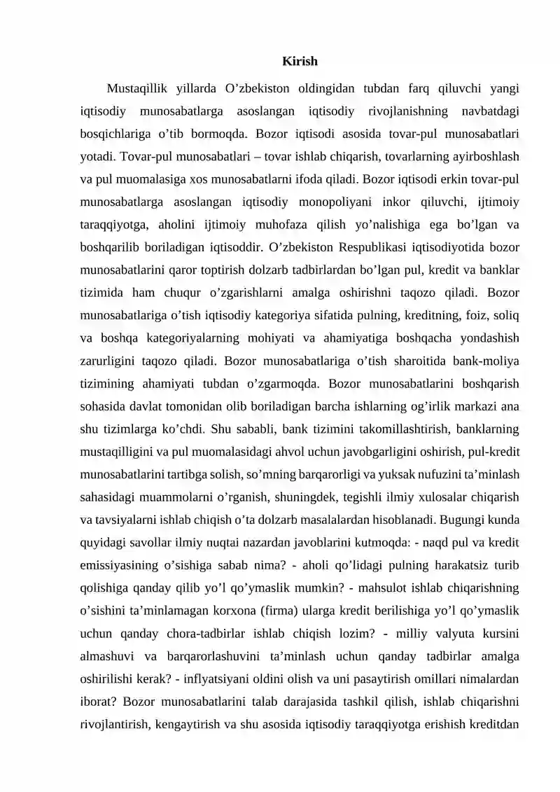Pul-kredit siyosati 2