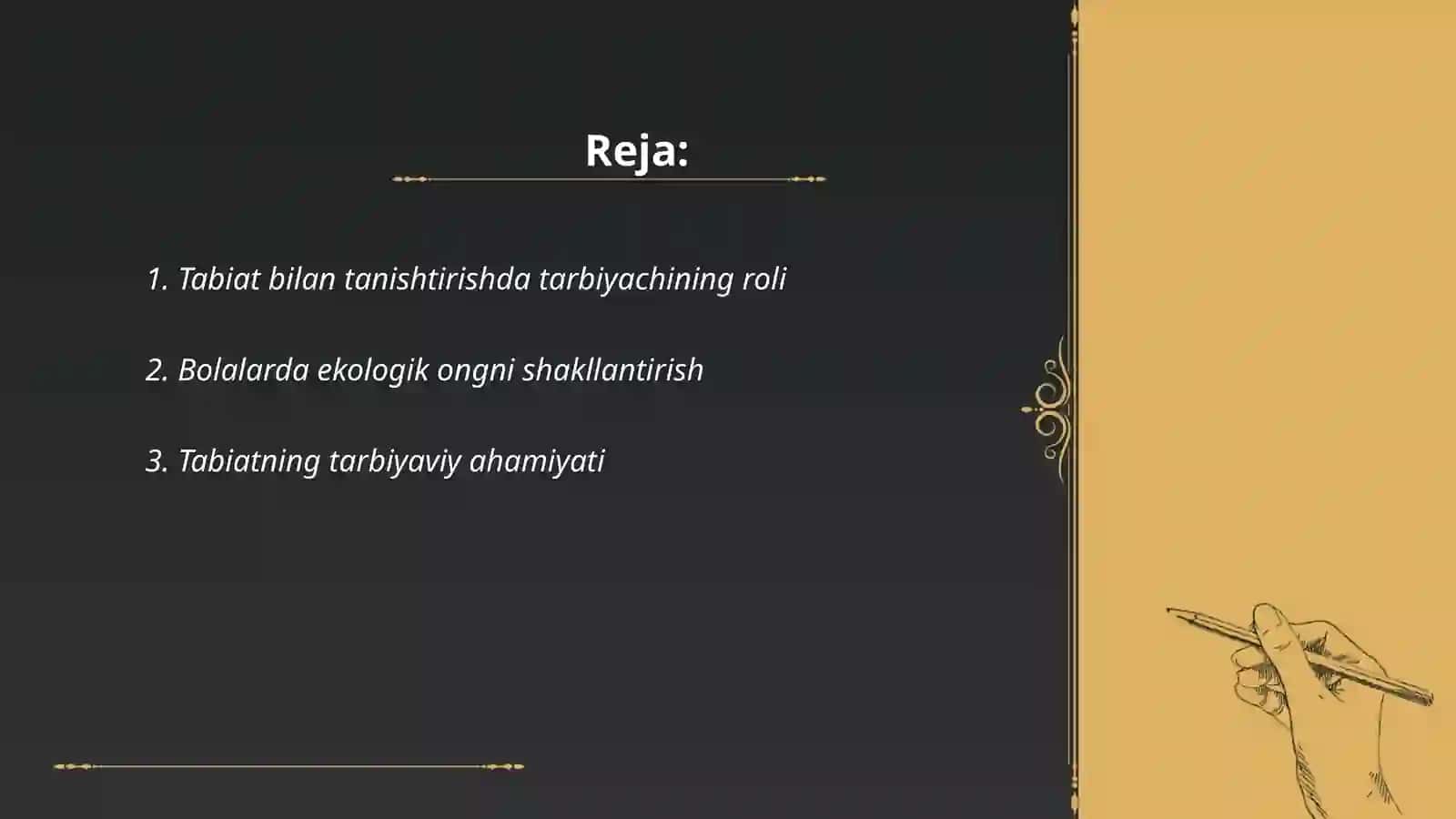 Tabiat bilan tanishtirishda tarbiyachiga qo‘yiladigan talablar va ish metodlari 2