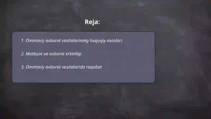 Ommaviy axborot vositalarining rivojlanishi 2